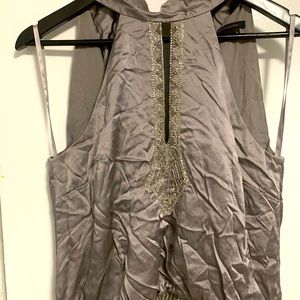 Blouse silk with gems